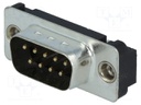 D-Sub; PIN: 9; socket; male; with threaded hole; Locking: screws