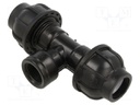 Splice terminal: clamping; for PE pipes; Plast; Medium: water