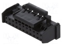 Plug; wire-board; female; DF51K; 2mm; PIN: 22; w/o contacts