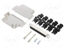D-Sub HD; PIN: 62; female; shielded; angled 45°; soldering; UNC4-40