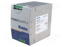 Power supply: switched-mode; for DIN rail; 480W; 48VDC; 10A; 3kV