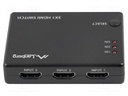 Switch; HDCP 2.2,HDMI 2.0; black; Number of ports: 4; 0.8m; ABS