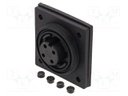 Connector: circular; socket; female; PIN: 4; 10A; 277V; low profile