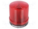 Signaller: lighting; flashing light; red; Series: S100; 24VDC; IP44