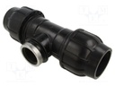 Splice terminal: clamping; for PE pipes; Plast; Medium: water