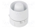 Signaller: sound; white; Usup: 24VDC; Sound level: 106dB; IP65