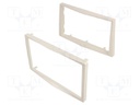 Radio frame; Opel; 2 DIN; white (pearl)