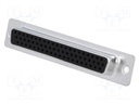 D-Sub HD; PIN: 62; plug; female; stamped and formed contacts