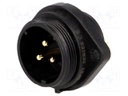 Socket; male; SP21; PIN: 3; IP68; soldering; 500V; 4mm2; 30A; -25÷85°C