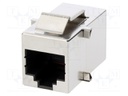 Coupler; Cat: 5; shielded; Layout: 8p8c; RJ45 socket,both sides