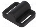 Locator; for spring latches; W: 38mm; Mat: zinc alloy; Øhole: 6mm