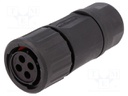 Connector: circular; Series: eco|mate Aquarius; plug; female; 500V
