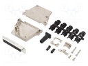 D-Sub; PIN: 37; plug; female; shielded; soldering; for cable; black