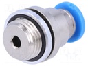 Push-in fitting; straight; Input thread: G 1/8" external; 4mm