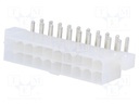 Socket; wire-board; male; MF42; 4.2mm; PIN: 20; THT; mounting holes