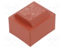 Transformer: encapsulated; 22VA; 230VAC; 24V; 24V; 458mA; 458mA