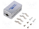 Coupler; Cat: 6; shielded; 22AWG÷24AWG; Colour: metallic; IDC,LSA