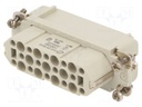 Connector: rectangular; female; EPIC H-D; PIN: 26; 25+PE; 10A; 250V