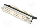 D-Sub; PIN: 37; socket; female; for panel mounting,on PCBs; THT