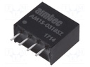 Converter: DC/DC; 1W; Uin: 2.97÷3.63V; 18VDC; Iout: 56mA; SIP4; 1.8g