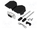 D-Sub HD; PIN: 15; plug; female; soldering; for cable