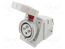 Connector: AC supply 3-phase; socket; female; 32A; 400VAC; IP67