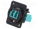 Connector: fiber optic; coupler; single mode duplex (SM)