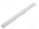 Profiles for LED modules; white; angular; natural; L: 1m; anodized