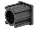 Plugs; for feet fastening,for profiles; H: 33mm; Mat: polyamide