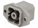 Connector: square; Series: G; socket; male; PIN: 4; tinned; IP65; 250V