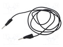 Test lead; 60VDC; 30VAC; 6A; banana plug with axial socket 2mm