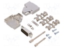 D-Sub; PIN: 15; plug; male; stamped and formed contacts; angled