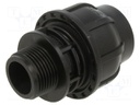 Splice terminal: clamping; Thread: G 1" external; 32mm; Plast