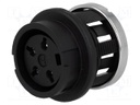 Socket; DIN; female; PIN: 4; Layout: 240°; soldering; 300V; 5A; 0.5mm2
