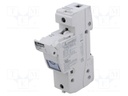 Fuse base; 14x51mm; for DIN rail mounting; 50A; 690VAC; Poles: 1