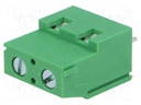 PCB terminal block; angled 90°; 7.5mm; ways: 2; on PCBs; 2.5mm2