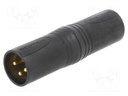 ADAPTER XLRM 3POLE  XLRM BLACK