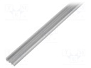 Profiles for LED modules; transparent; surface; L: 1m; aluminium