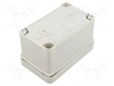 Enclosure: junction box; X: 85mm; Y: 140mm; Z: 81mm; wall mount; IP55