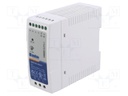 Power supply: switched-mode; for DIN rail; 40W; 48VDC; 830mA; 3kV