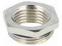 Reduction of threads for glands; Int.thread: M16; brass; nickel