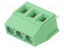 Connector: PCB terminal block; terminal; Plating: tinned; on PCBs