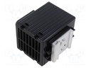 Blower; heating; 400W; 230VAC; IP20; for DIN rail mounting