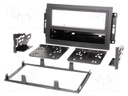 Radio mounting frame; Chrysler,Jeep; 2 DIN; black