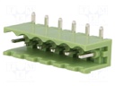 Pluggable terminal block; Contacts ph: 5mm; ways: 6; angled 90°