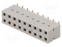 Socket; wire-board; female; DUBOX; 2.54mm; PIN: 18; SMT; gold-plated