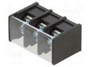 Connector: terminal block; YQ; 15A; 300V; terminal; PIN: 3; angled
