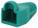 RJ45 plug boot; 5.8mm; Colour: green