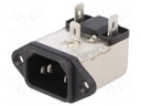 Connector: AC supply; socket; male; 3A; 250VAC; IEC 60320; -25÷85°C