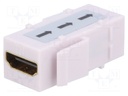 Coupler; socket; female x2; HDMI socket x2; Keystone,repeater